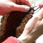 Knitting with suri yarn